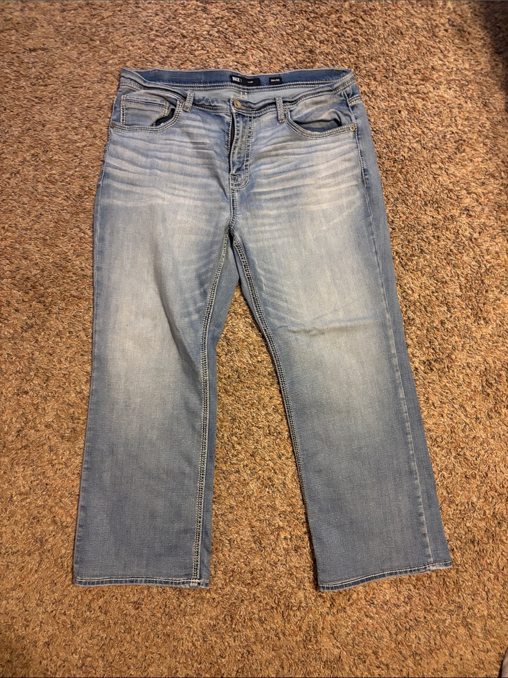 BKE Tyler Men's Jeans in Light Blue Denim